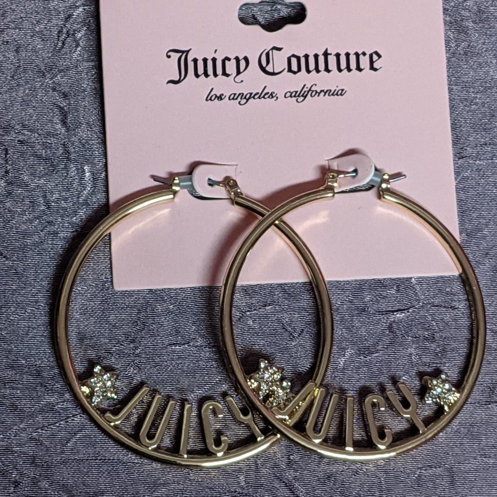 Juicy Couture hoop earrings-NWT